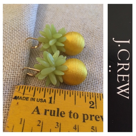 J.Crew Pineapple Thread Drop Earrings Factory NWT - Picture 6 of 8